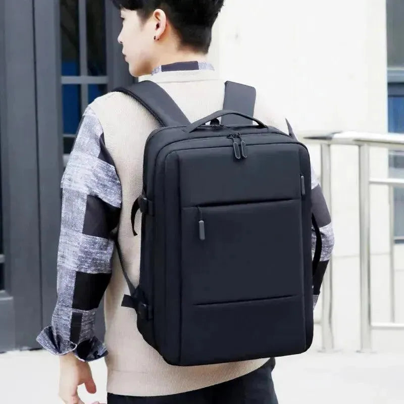Classic USB Business Backpack for Men - Waterproof Laptop Backpack with Charging Port - Perfect for Office, Travel & Commuting