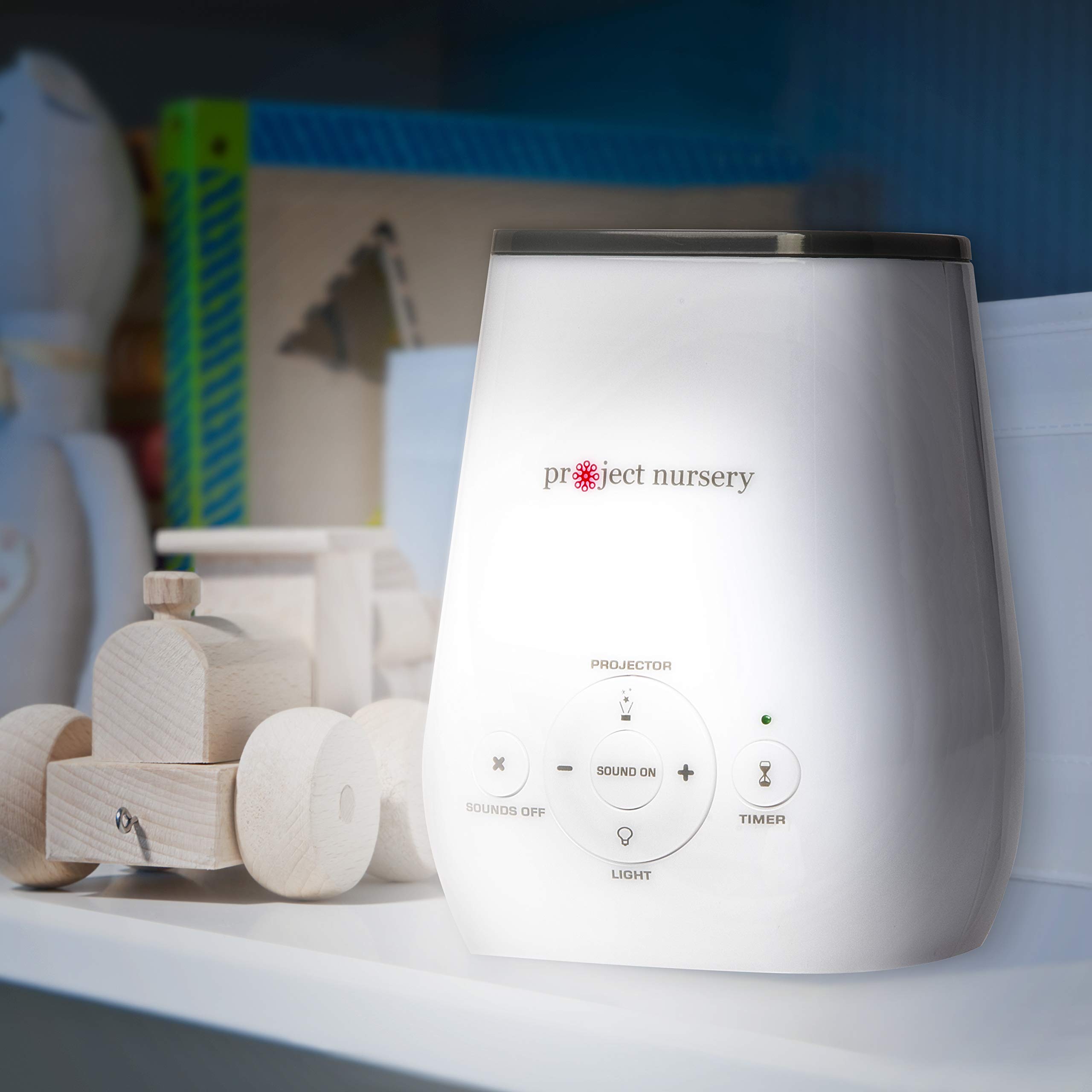 4-in-1 White Noise Sound Machine with Night Light & Timer - Baby Sleep Soother with Calming Projector | Perfect for Nursery, Bedroom & Travel Use