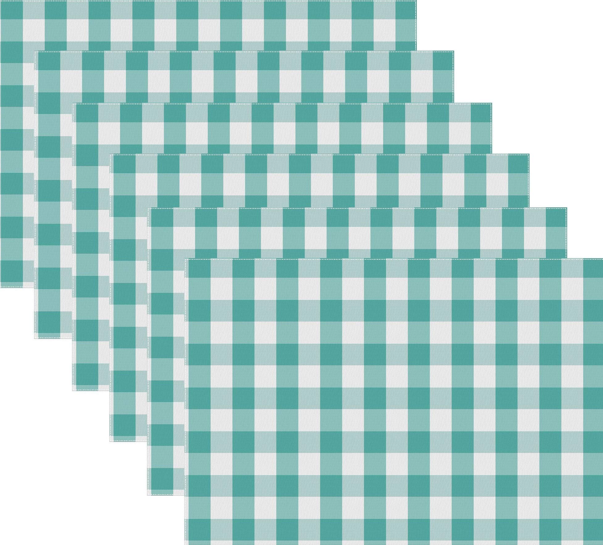 Premium 100% Cotton Oversized Placemats Set of 6 - 14