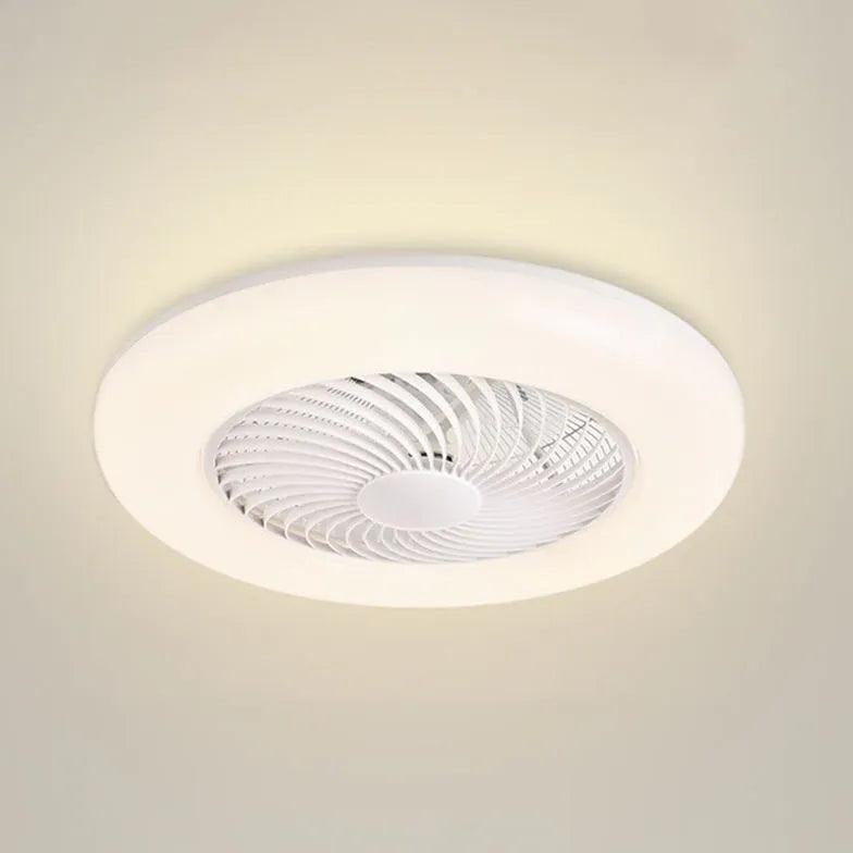 Modern Pink Invisible Ceiling Fan with LED Light - Quiet & Energy Efficient for Bedroom, Living Room & Office