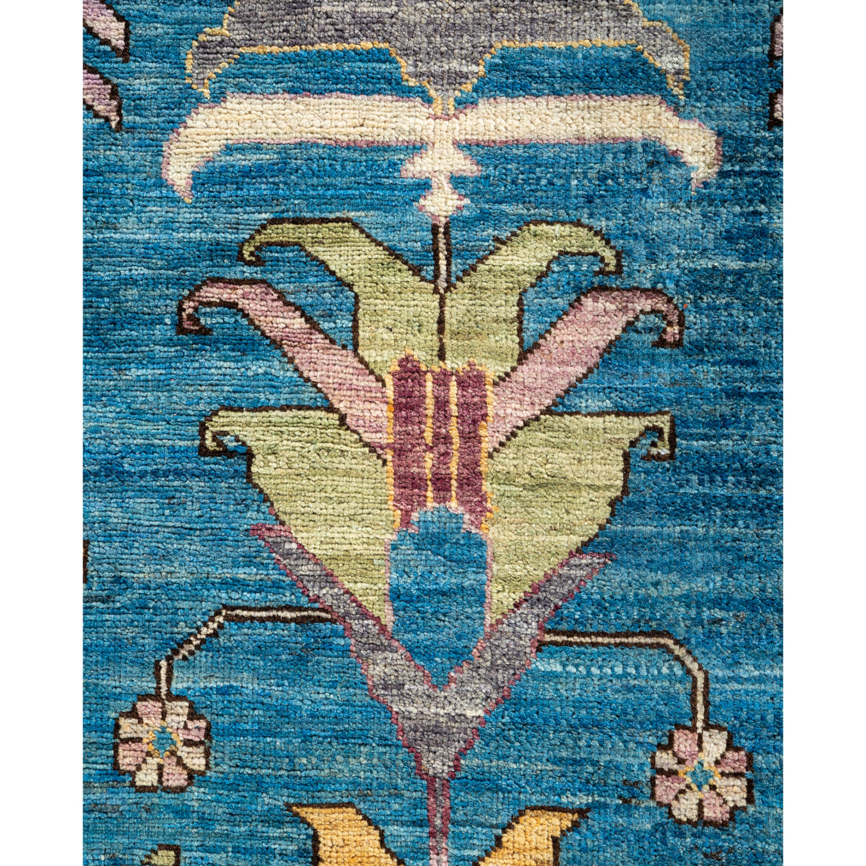 Handmade Blue Traditional Serapi Wool Rug 8'5 x 10'7 - Authentic Persian Design for Living Room, Bedroom & Home Decor