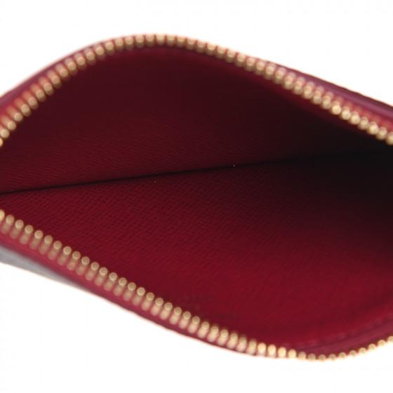 LV Monogram Fuchsia Pink Zipped Card Holder - Stylish & Compact Wallet for Everyday Use, Travel & Gifting