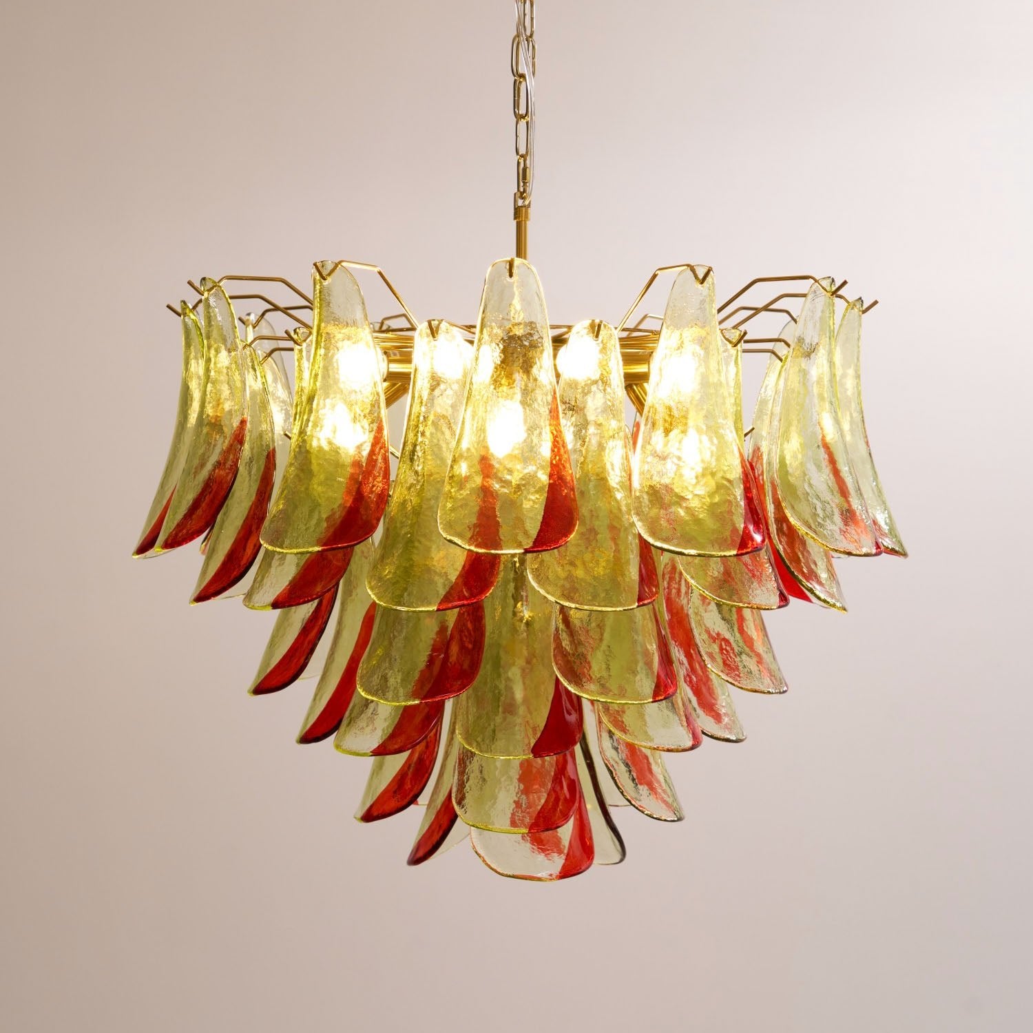 Marielle Murano Glass Chandelier - Elegant Crystal Ceiling Light Fixture for Dining Room, Living Room & Bedroom Decor