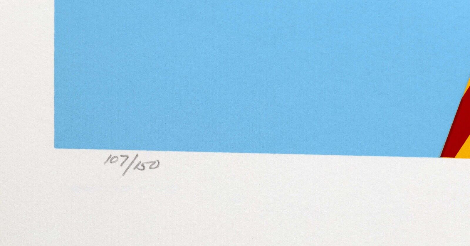 Allan D'Arcangelo Signed Pop Art Silkscreen Print 'Resonance' 107/150 - Minimalist Abstract Artwork for Modern Home & Office Decor | Unframed Wall Art