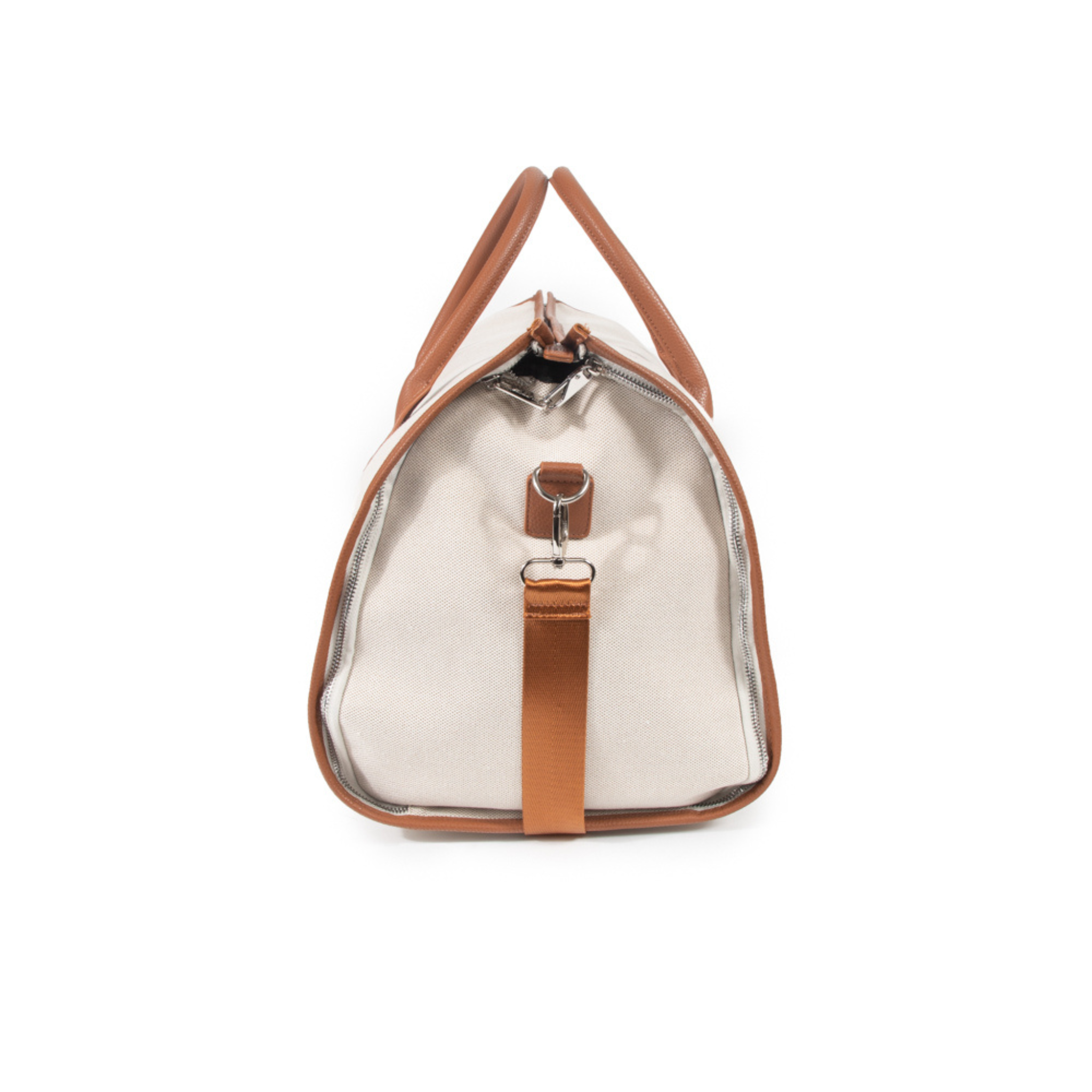 Brown & White Capri 2-in-1 Garment Bag - Travel Suitcase & Wardrobe Organizer for Business Trips & Vacations