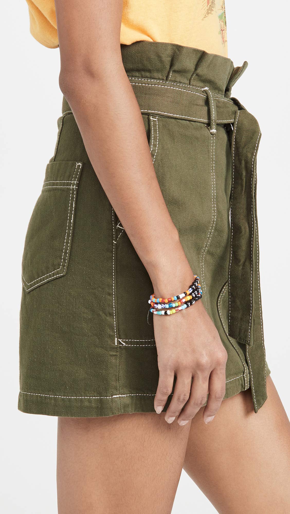 Free People Women's Splendor in The Grass Skirt - Army Green Size 2 | Boho Maxi Skirt with Side Slit | Perfect for Music Festivals, Beach Vacations & Summer Outfits