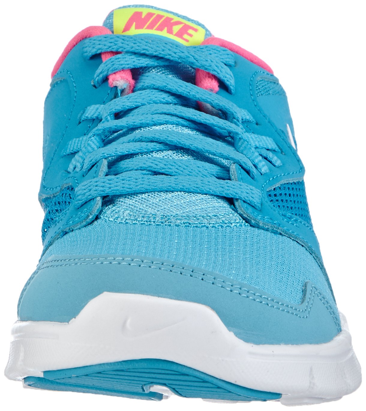 Nike Girl's Flex Experience 3 Running Shoes - Lightweight Athletic Sneakers for Kids, Breathable Mesh & Rubber Sole, Clearwater Blue/Pink - Perfect for School, Sports & Daily Activities