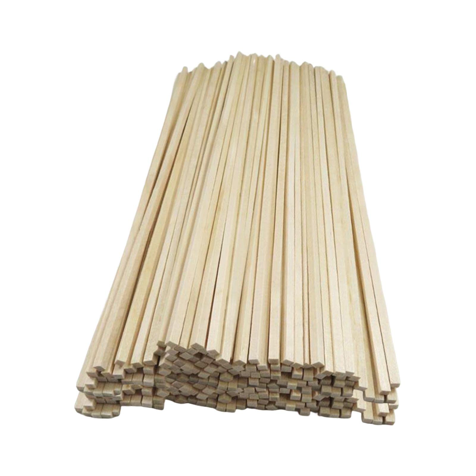LOOM TREE® 100Pcs Unfinished Wooden Craft Sticks for DIY Projects, Model Building, and Woodworking - 250cm (98.4
