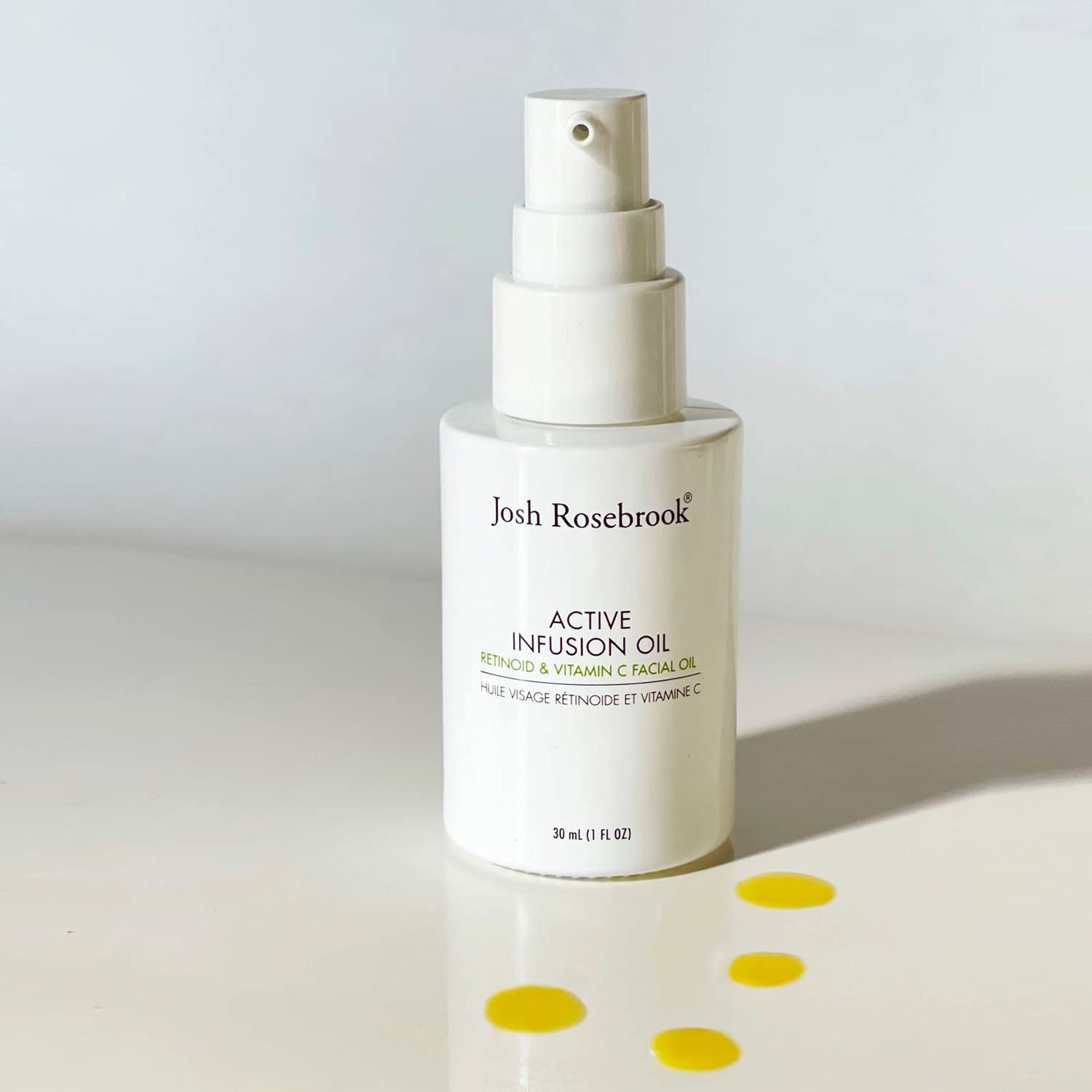 Josh Rosebrook Active Infusion Oil - Retinoid & Vitamin C Facial Serum for Skin Rejuvenation | Improves Texture, Reduces Fine Lines & Boosts Radiance | 30mL (1 Oz) | Perfect for Nighttime Skincare Routine & Anti-Aging Regimen