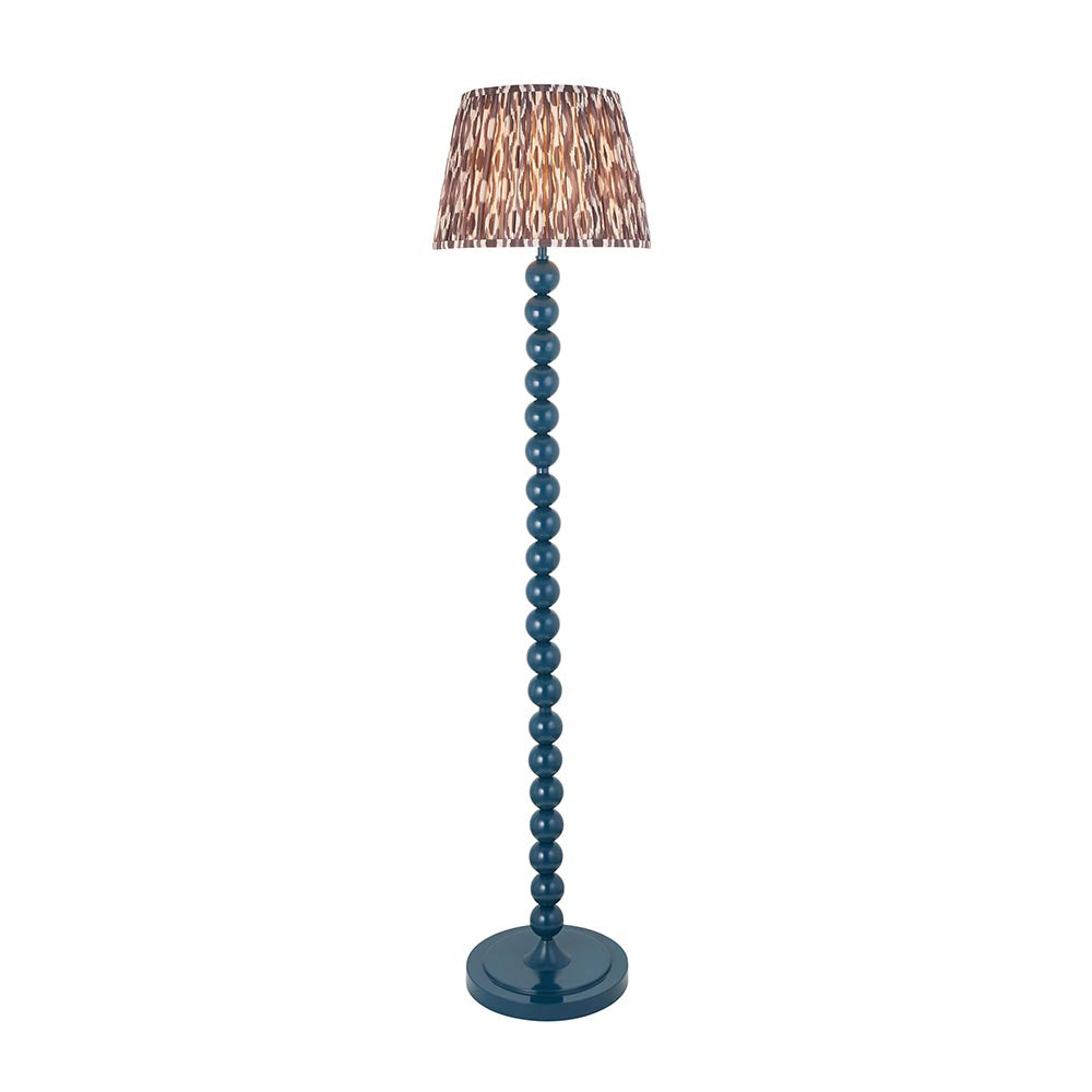 Auralis Ikat Floor Lamp with E27 Socket - Modern Handwoven Design for Living Room, Bedroom & Office Lighting