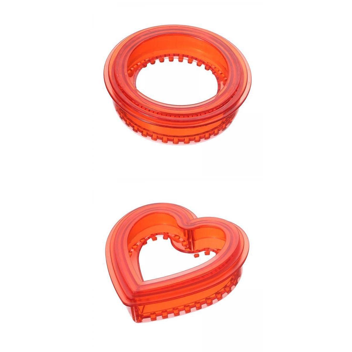 Bothyi 2-Piece Creative Sandwich Cutter and Sealer Set - Heart & Round Shape Kitchen Tools for Kids, Perfect for Parent-Child Cooking Activities and Fun Lunchbox Ideas