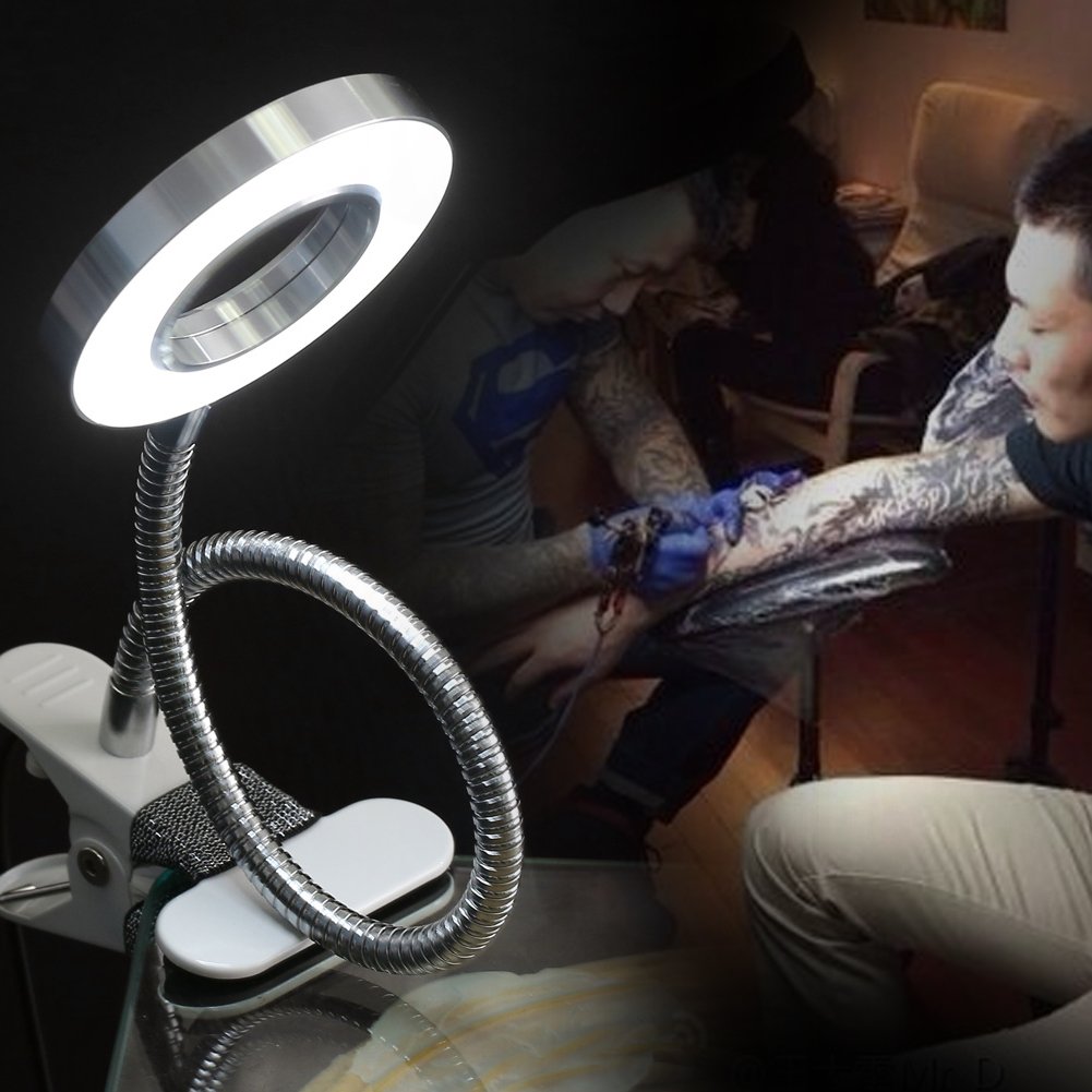 Portable LED Eyebrow & Manicure Beauty Lamp - USB Rechargeable, Flicker-Free & Radiation-Free Cold Light Therapy for Home & Salon Use