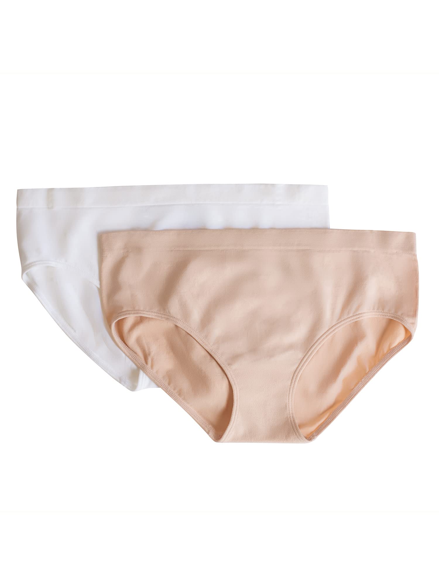 Fruit of the Loom Girls' Seamless Cotton Bikini Underwear - 5 Pack Multipack (Assorted Colors) - Soft Breathable Panties for Kids, Toddlers & Teens - Perfect for School, Sports & Everyday Comfort