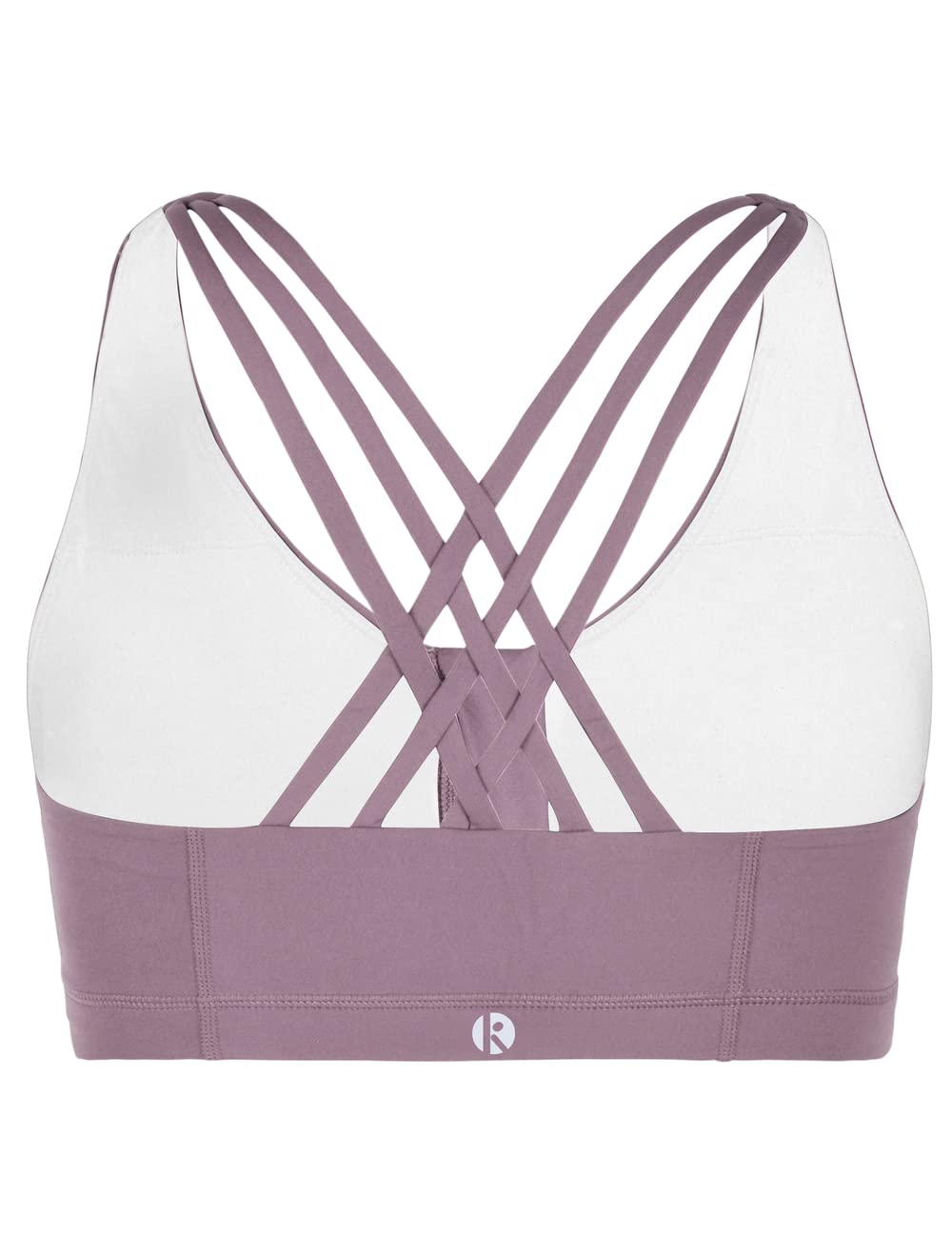 Coastal Rose Women's Zip Front Sports Bra - Criss Cross Yoga Workout Top for Running, Gym & Fitness Training | Breathable Support for High-Intensity Exercise