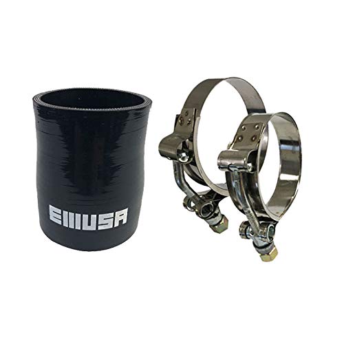 EMOTOR Black 4-Ply Silicone Hose Coupler 2.25