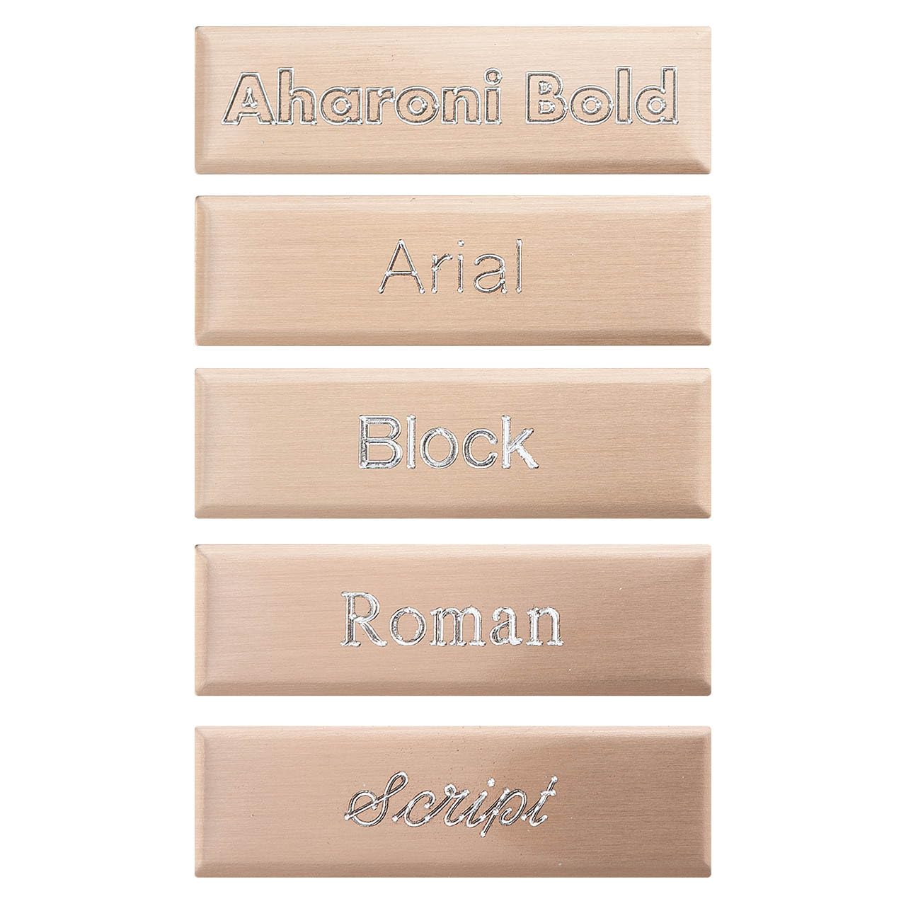 FranklinCovey Rose Gold Nameplate - Personalized Engraved Metal Desk Name Plate for Office, Home & Gifts | Perfect for Professional Workspaces, Executive Desks & Thoughtful Present Giving