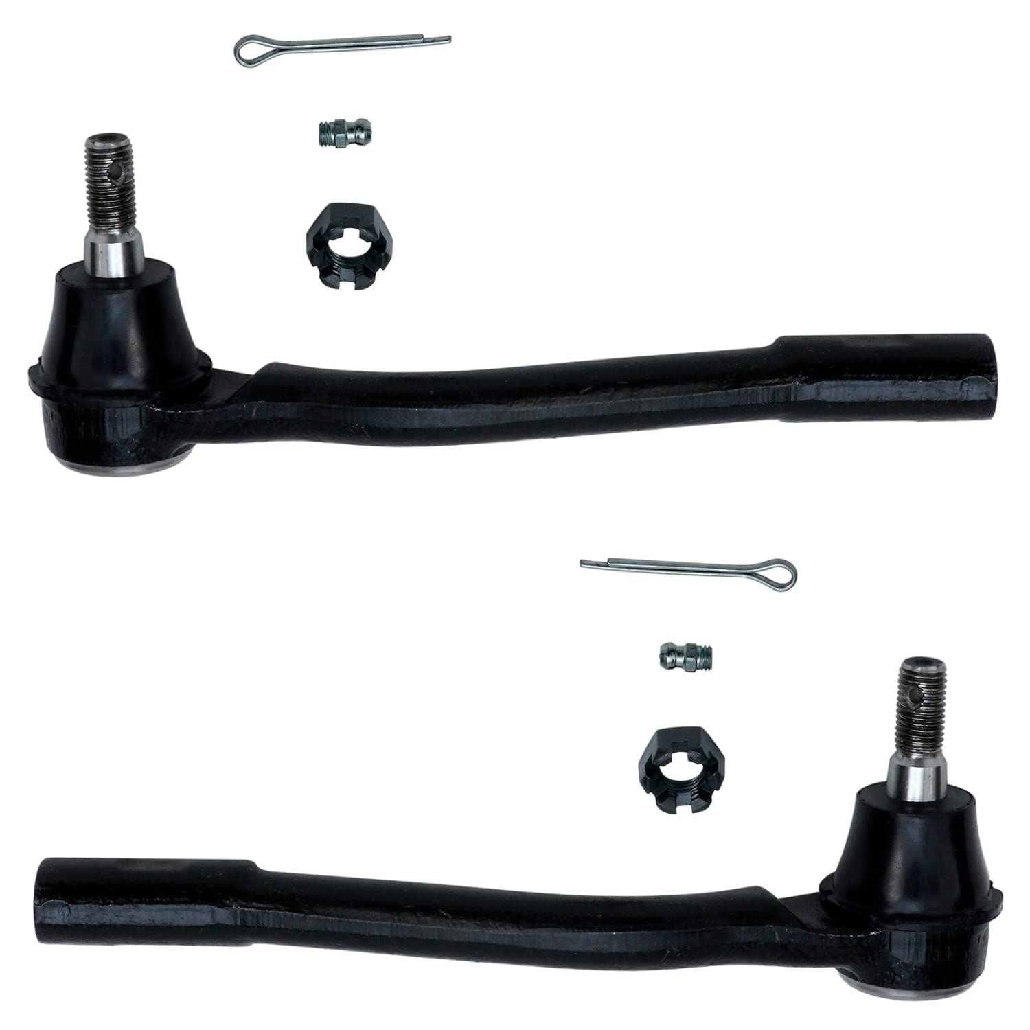 Detroit Axle - 10pc Front Wheel Bearing & Hub Assembly Kit with Inner/Outer Tie Rod Ends, Boots & Sway Bar Links - Compatible with 2006-2014 Kia Sedona & 2007-2008 Hyundai Entourage - Perfect for DIY Auto Repairs & Suspension Maintenance