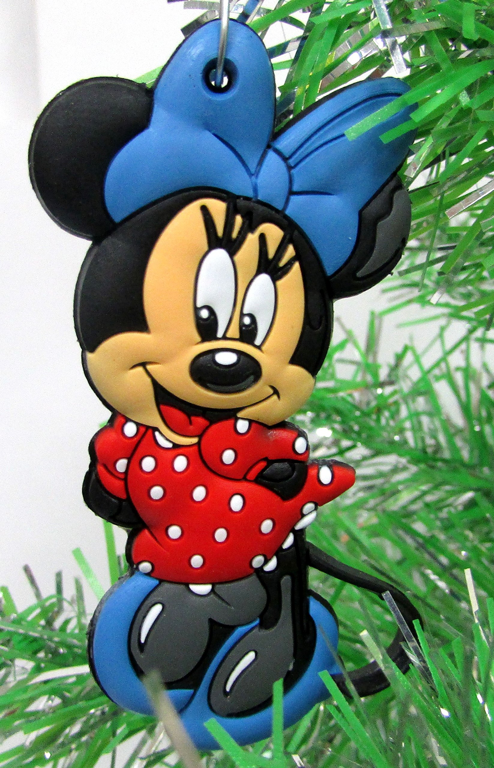 Disney Mickey Mouse 6-Piece Christmas Ornament Set - Shatterproof Plastic Decorations Featuring Mickey, Minnie, Donald, Daisy, Goofy & Pluto - Perfect for Kids' Room, Christmas Tree Decor & Disney Themed Parties