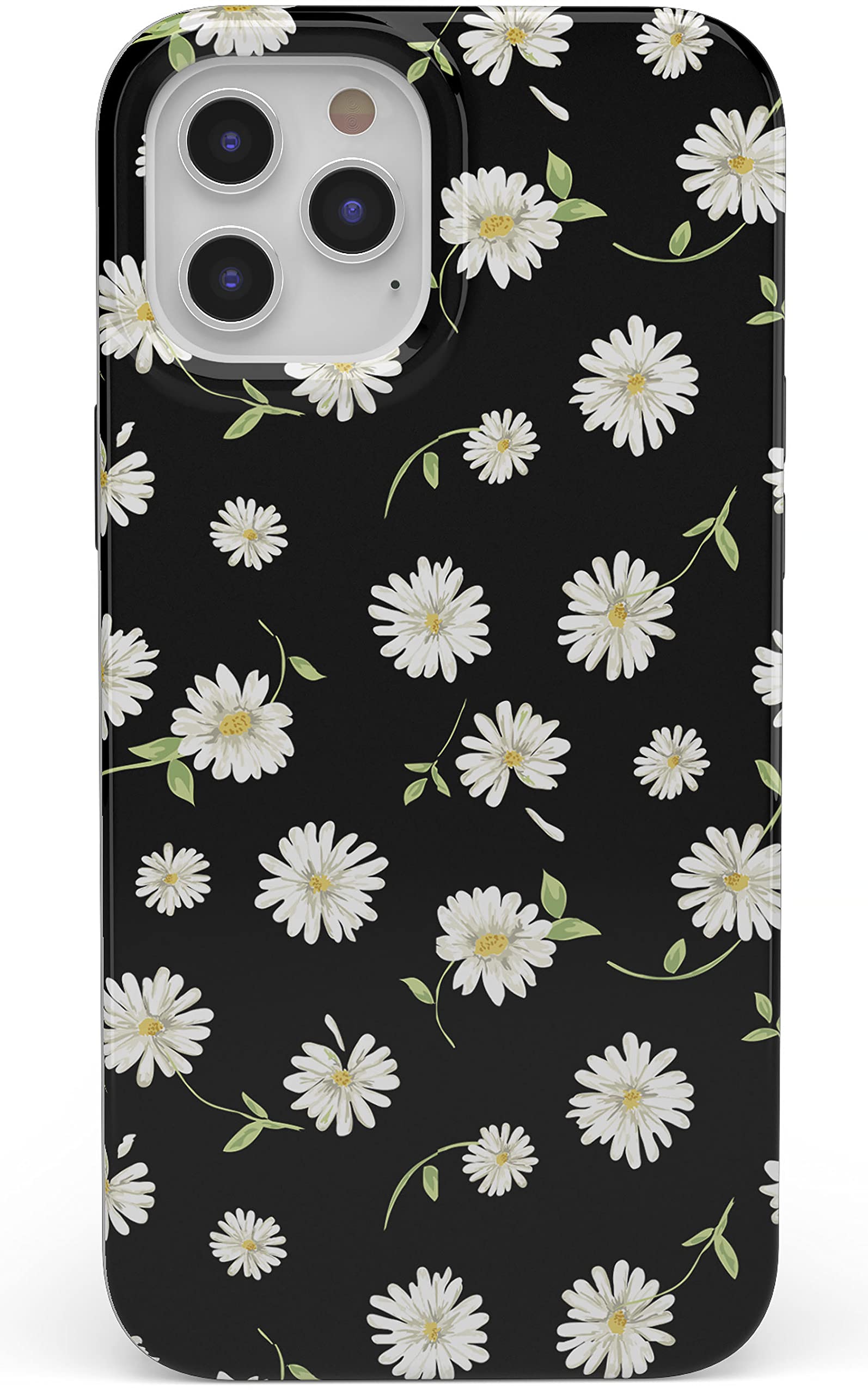 Casely iPhone 11 Pro Max Case - Daisy Daydream Black Floral Design Protective Phone Cover | Slim Fit, Shockproof & Scratch-Resistant | Perfect for Everyday Use, Travel & Outdoor Activities