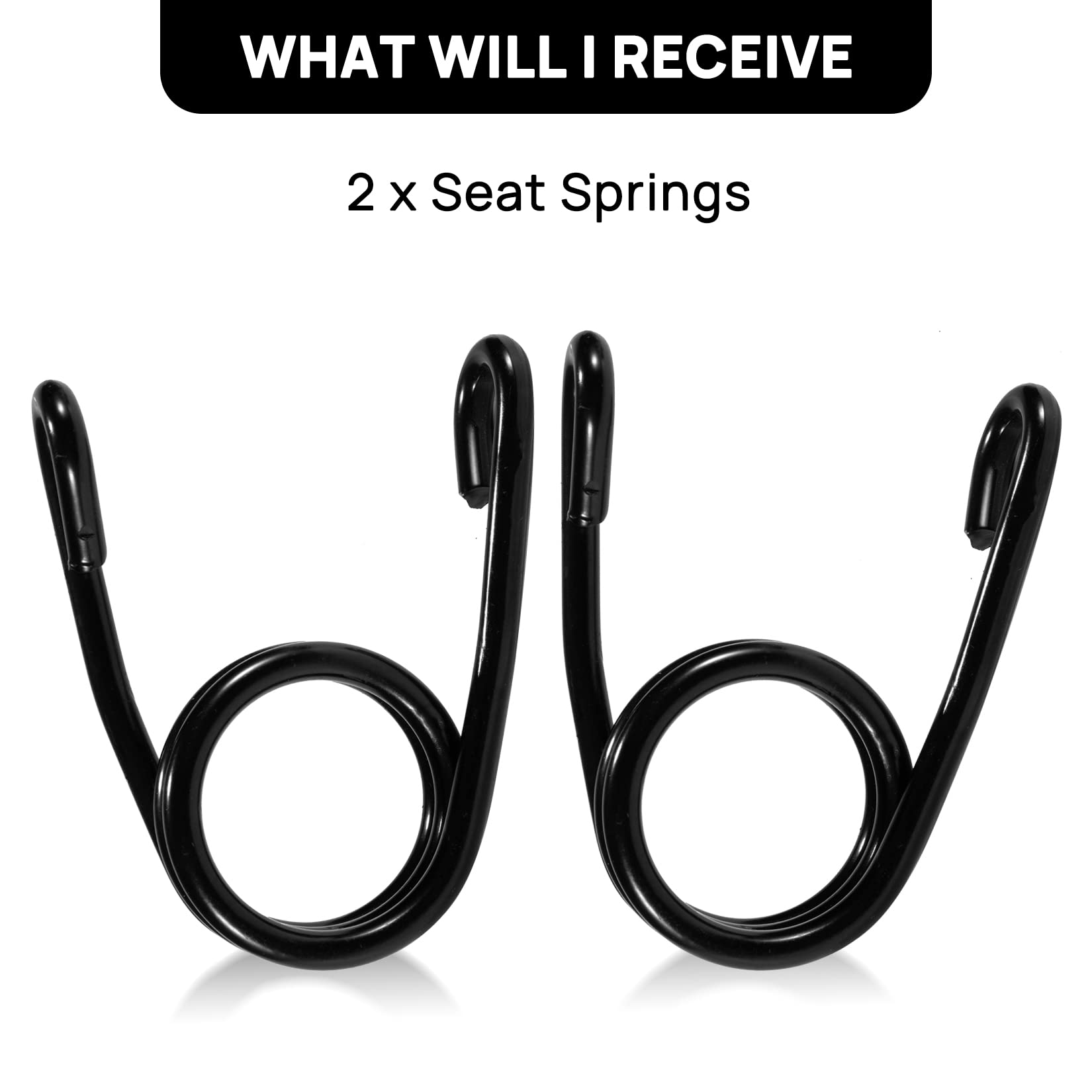PSLER Universal Motorcycle Solo Seat Springs - 2 Pack 3.15
