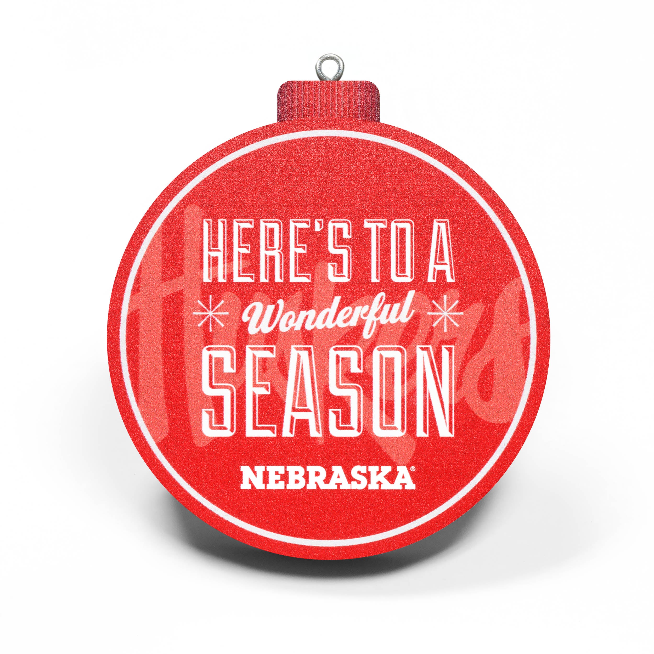 Nebraska Huskers 3D Logo Christmas Ornament - Perfect for Holiday Tree Decor, Team Spirit Gifts & College Football Fan Collectibles