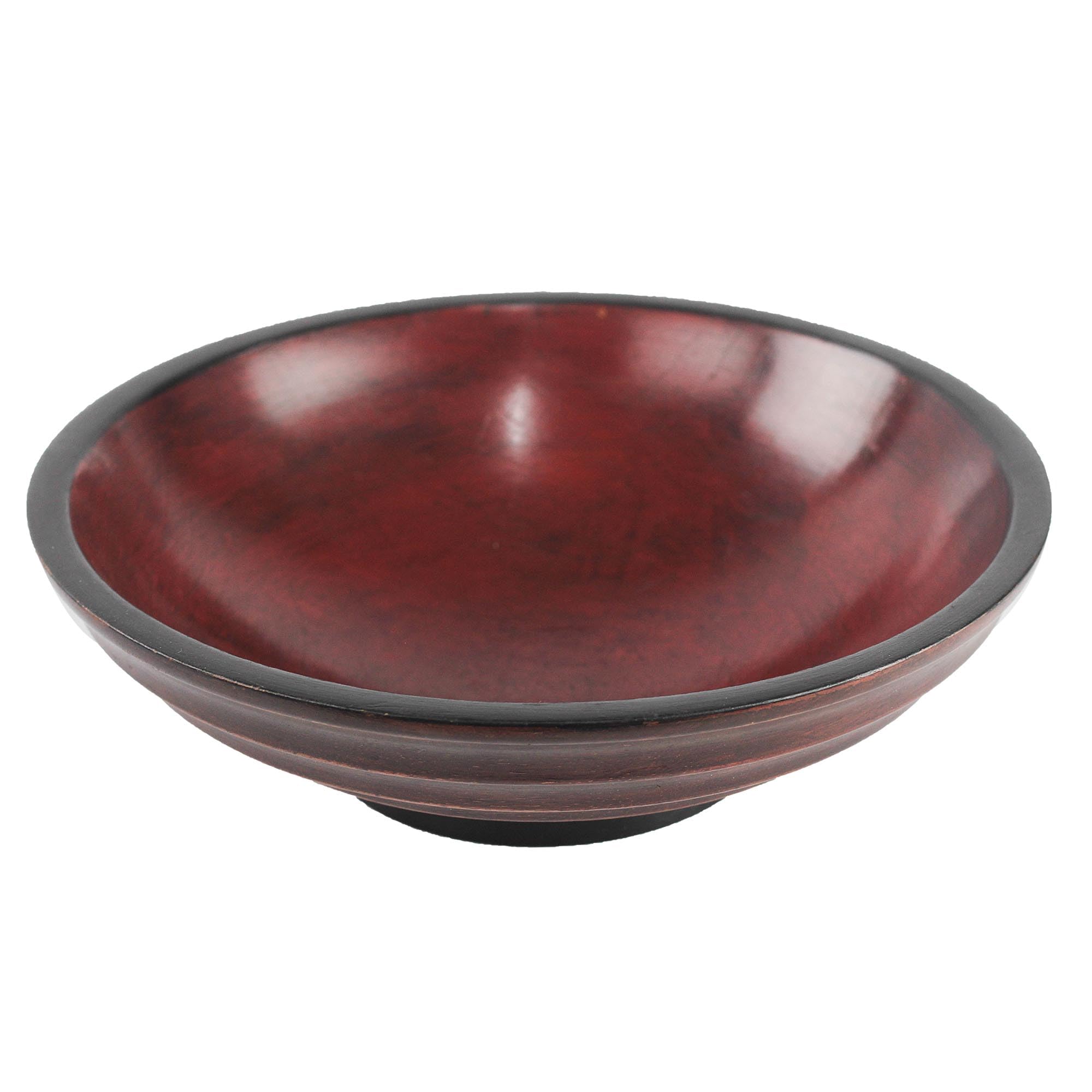 Handmade Cedar Wood Decorative Bowl from Ghana - 11