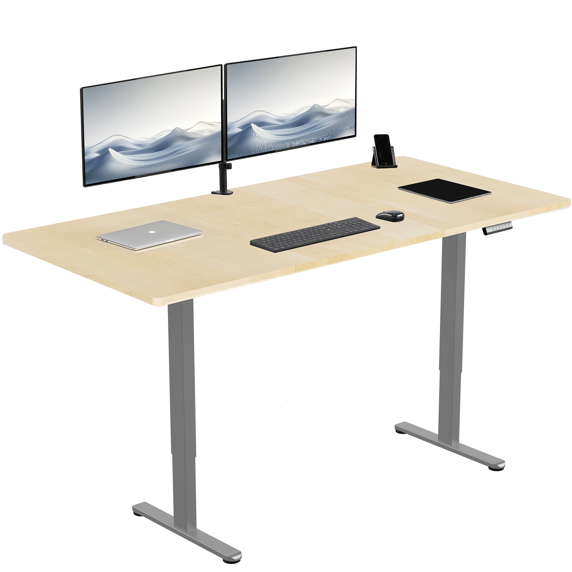 E2 Series 71 x 36 Dual Motor Electric Standing Desk - Adjustable Height Office Desk for Home & Workspace, Perfect for Ergonomics & Productivity