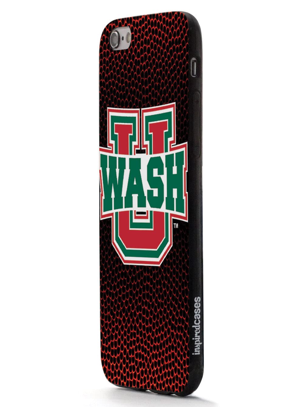 Premium 3D Textured iPhone 15 Plus Case with Rubber Bumper | Shockproof Protective Cover for Apple iPhone 15 Plus | Washington University at St. Louis Basketball Design | Perfect for School, Sports & Daily Use