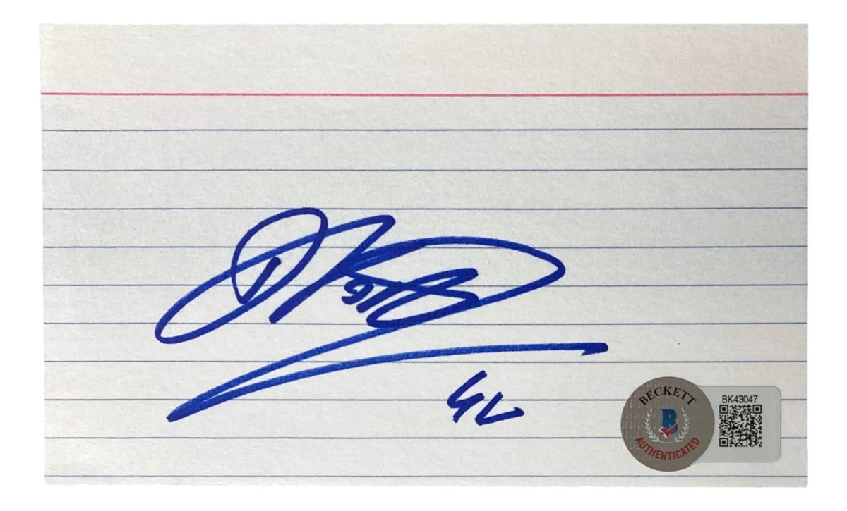 Dirk Nowitzki Dallas Mavericks Autographed 3x5 Index Card - Authentic Signed Memorabilia for NBA Fans & Collectors - Perfect for Framing, Display, and Gifts