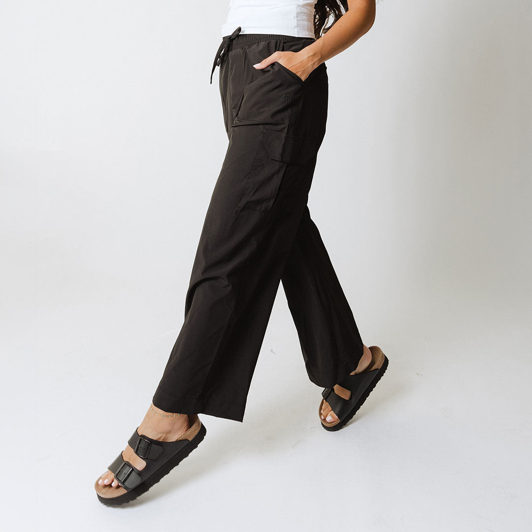 Audrey Cargo Pants for Women - Stylish Black Utility Trousers with Multiple Pockets | Perfect for Outdoor Adventures, Workwear & Casual Street Style