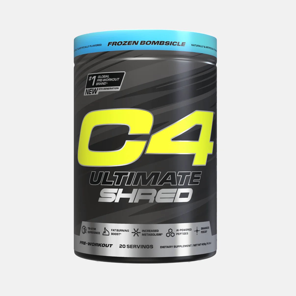 C4 Ultimate Shred Pre Workout Supplement - Fat Burner & Energy Booster for Men & Women - Intense Workout Performance Enhancer - Ideal for Gym, Weight Loss & Bodybuilding