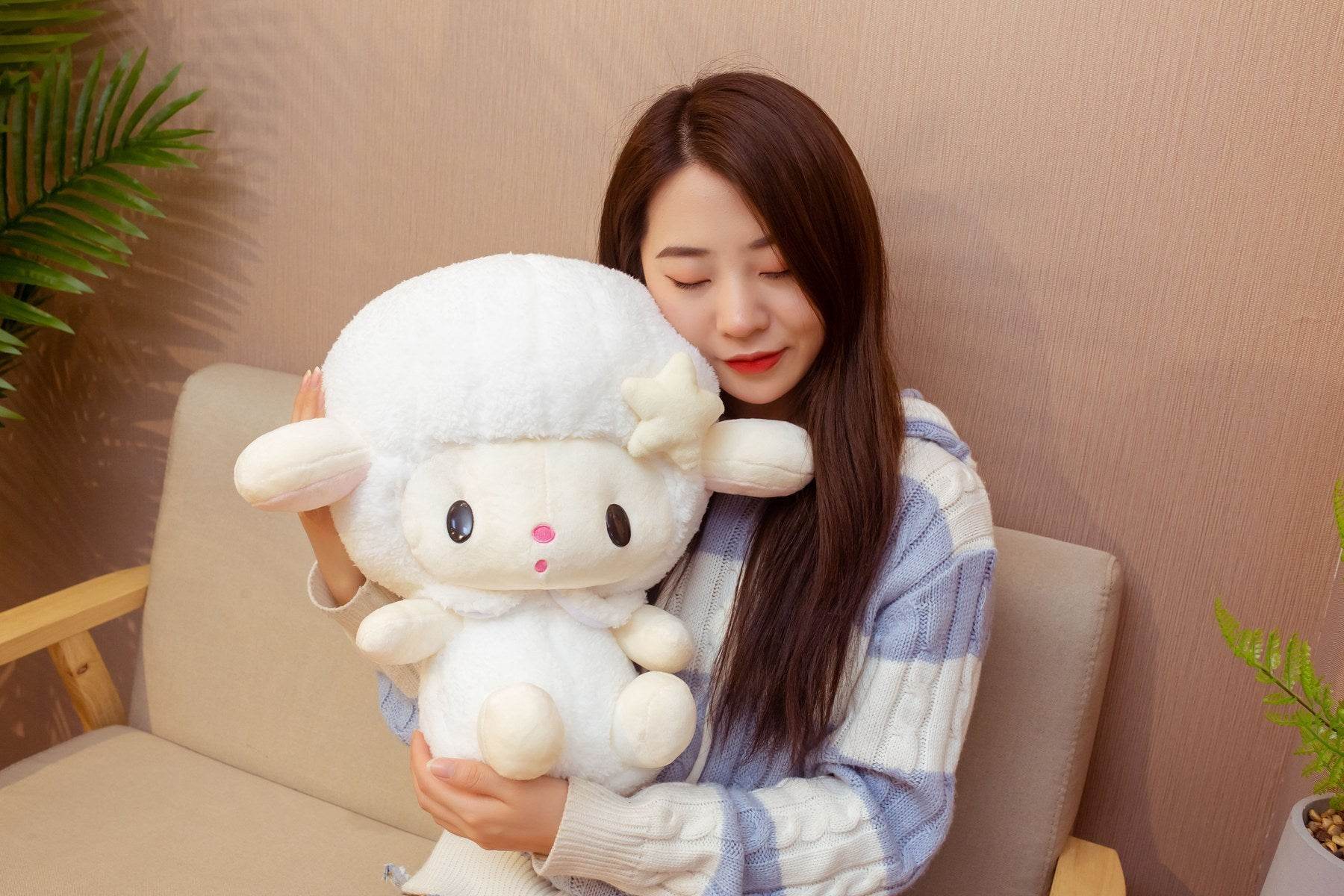 Adorable Soft Little Lamb Plush Toy - Cute Stuffed Animal for Kids, Baby Shower Gift & Nursery Decor