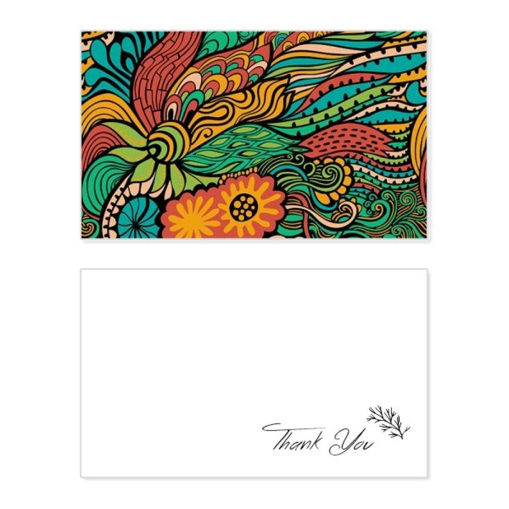 Colorful Abstract Floral Thank You Card - Elegant Birthday, Wedding, Appreciation Greeting Card for All Occasions | Perfect for Anniversaries, Graduations & Special Events