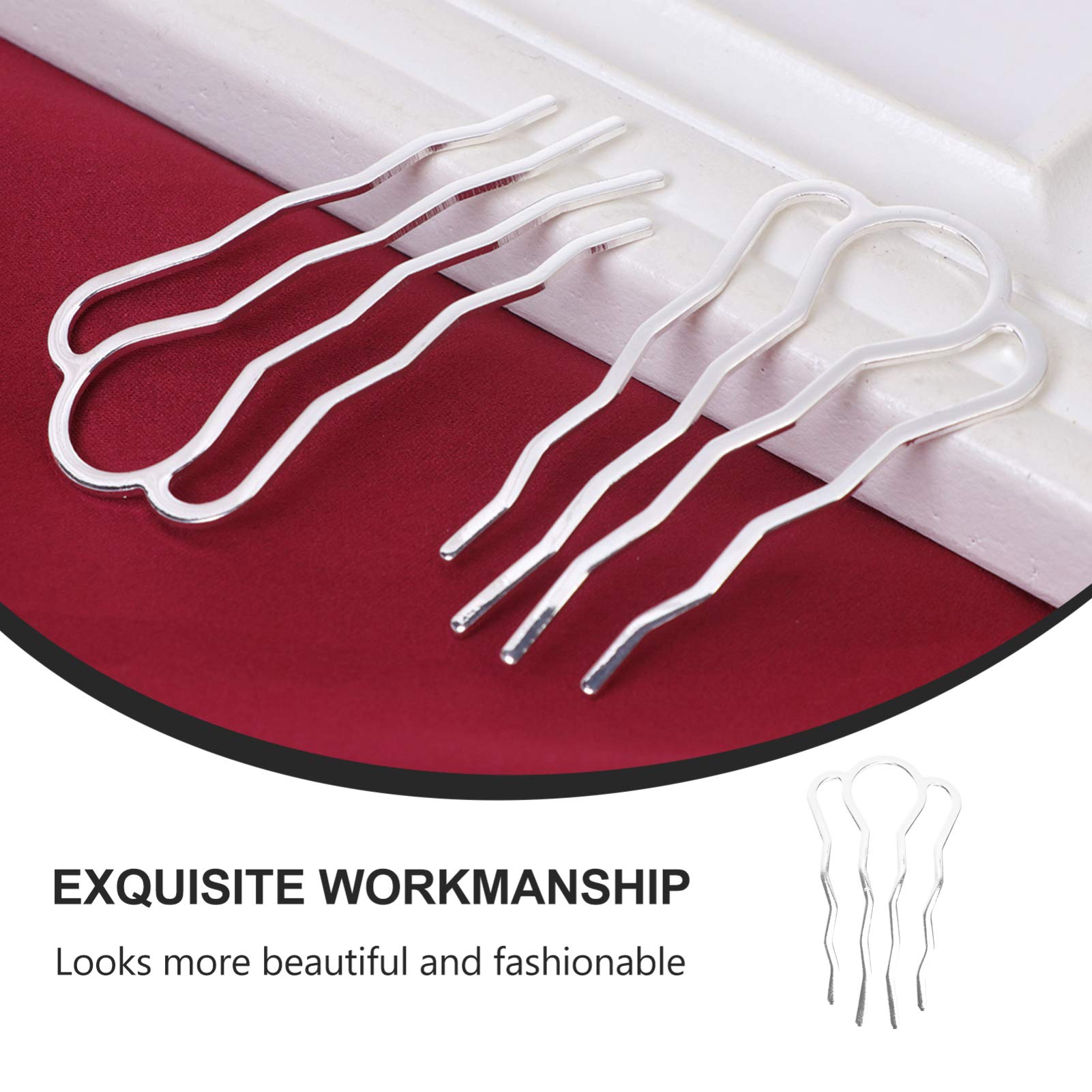 FRCOLOR 6PCS Handmade Silver Antique Hair Sticks - Chinese Hair Chopsticks for Women | Hair Forks & Pins for Buns & Updos | Perfect for Weddings, Cosplay & Traditional Hairstyles