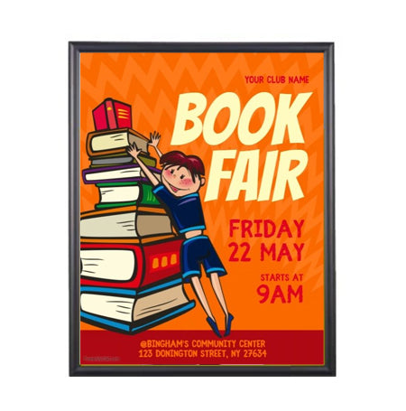 12x24 Poster SwingFrame - 1 Inch Wide Metal Frame for Quick & Easy Poster Changes - Perfect for Home, Office & Classroom Displays