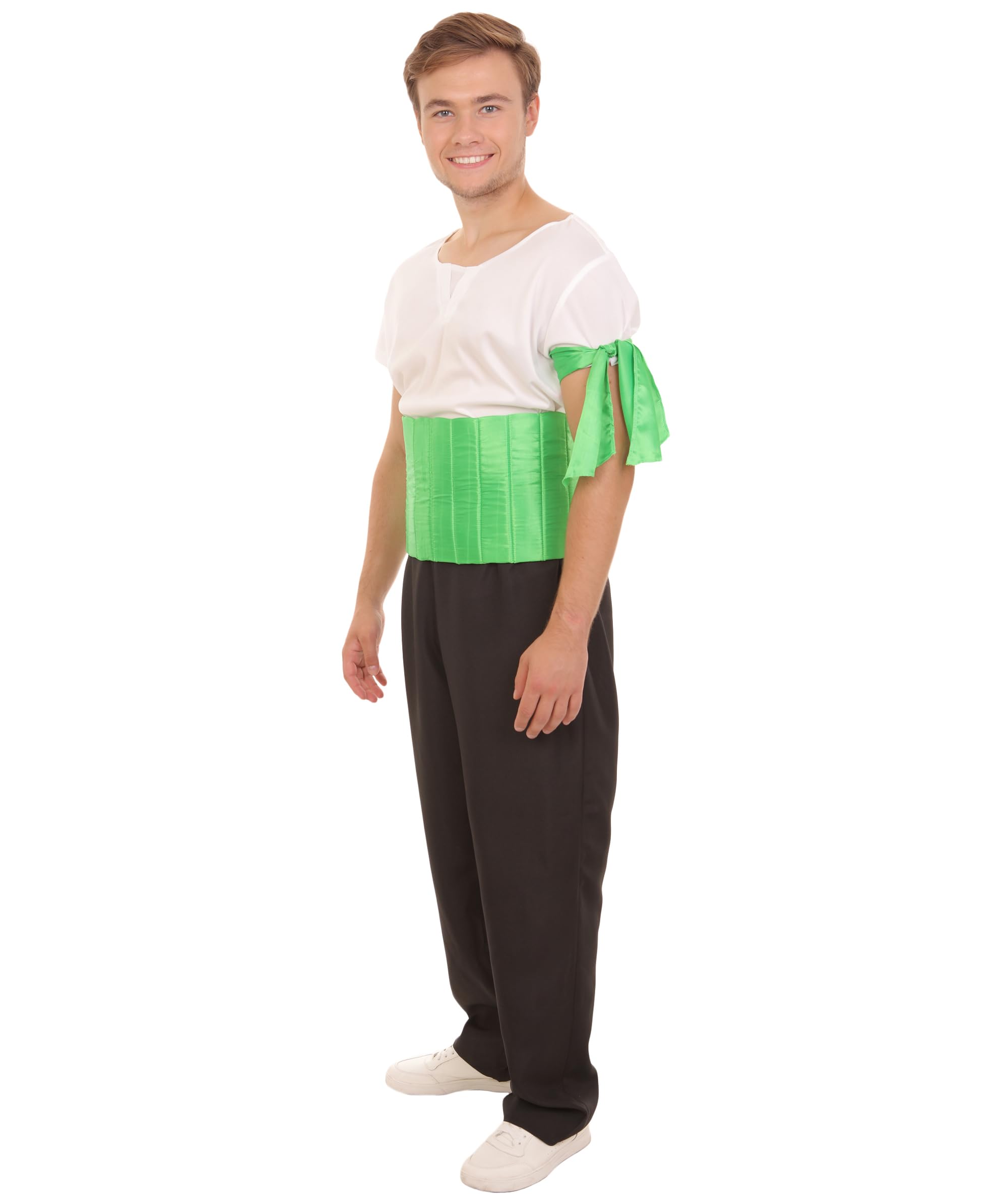 Men's Green Pirate Anime Cosplay Costume HC-429 - Perfect for Halloween, Comic Con & Themed Parties