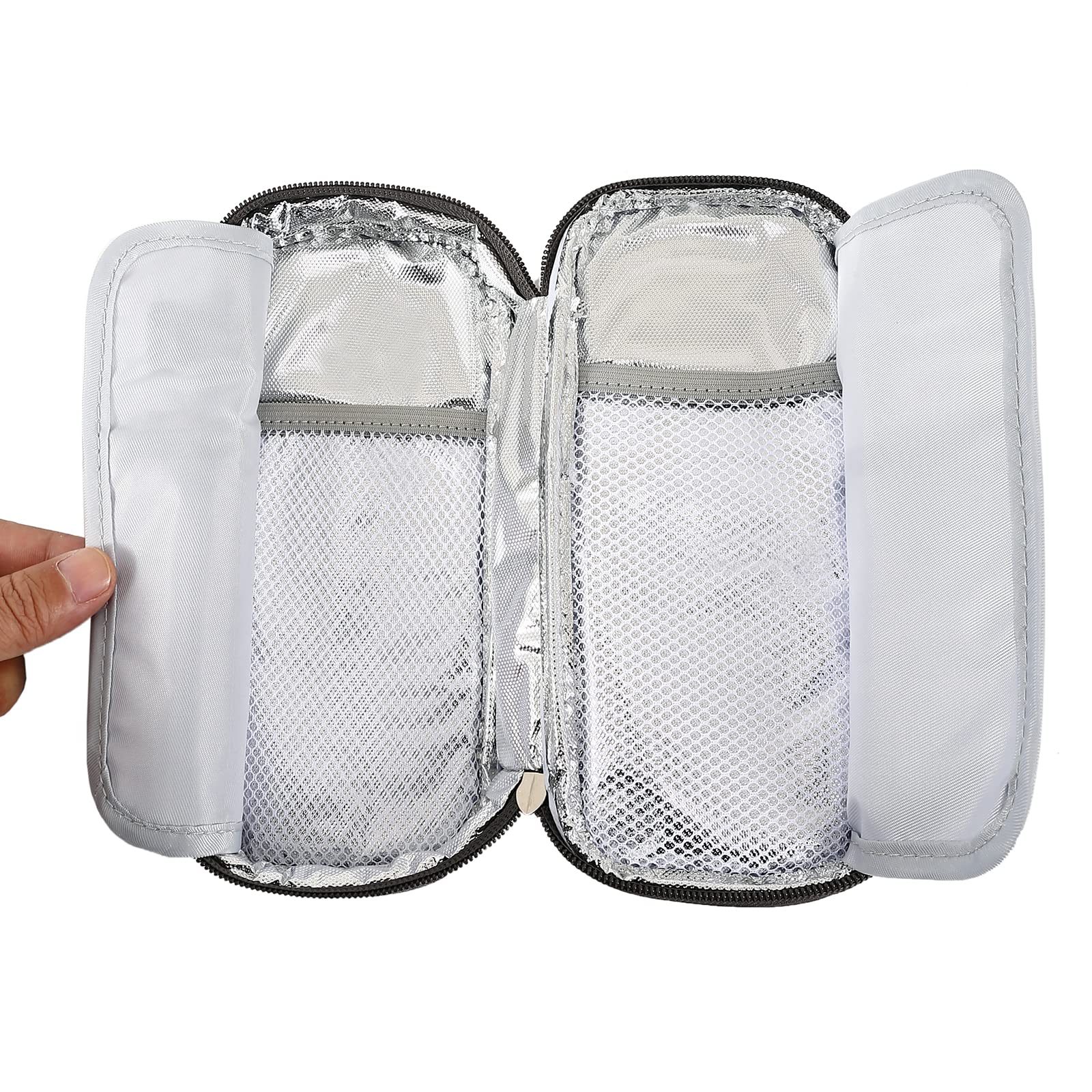 **Insulin Travel Cooler Bag with 2 Ice Packs - Diabetic Kit for Insulin Pens & Vials Storage - Portable Insulated Diabetes Organizer for Travel, Work & Daily Use**
