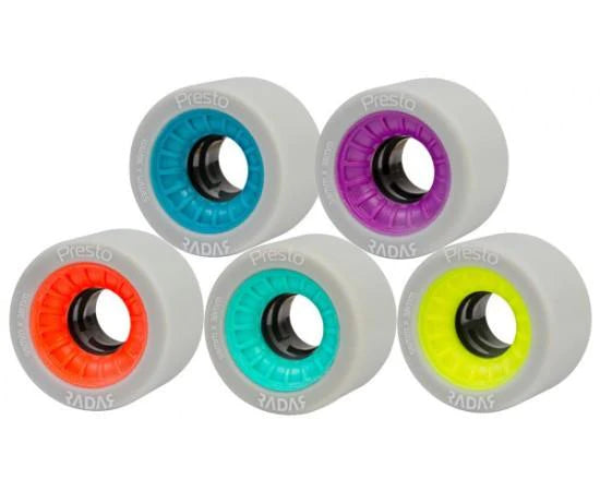 Presto 59mm Radar Wheels - 4 Pack for Skateboards, Longboards & Roller Skates - High-Performance Wheels for Smooth Riding & Durability