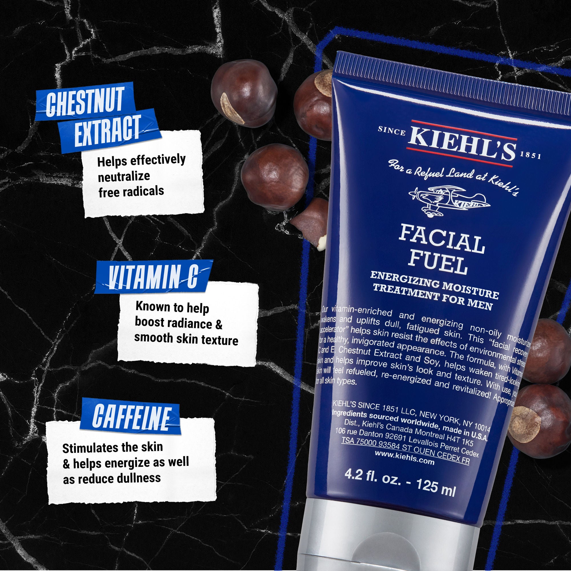 Facial Fuel Energizing Moisture Treatment for Men - Hydrating Face Cream for Dry Skin - Post-Shave & Daily Skincare Routine