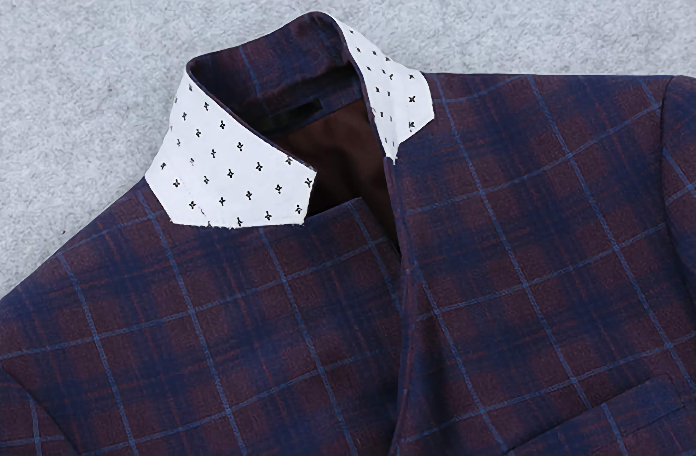 Stylish Slim Fit Blue Glen Plaid Blazer for Men - Perfect for Business Meetings, Weddings & Formal Occasions