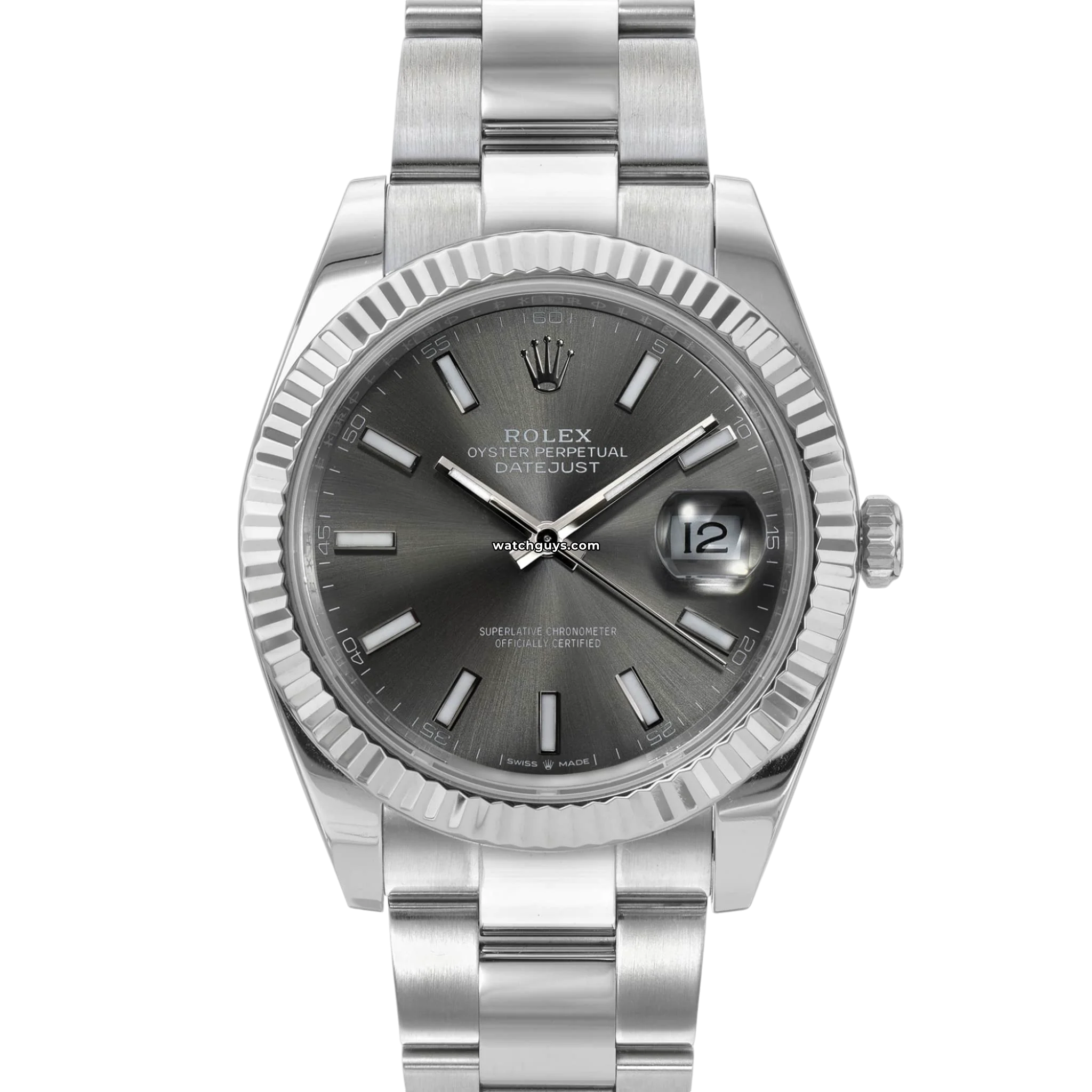 Rolex Datejust 126334 Rhodium Oyster Stainless Steel Watch - Luxury Timepiece for Men, Business & Formal Occasions