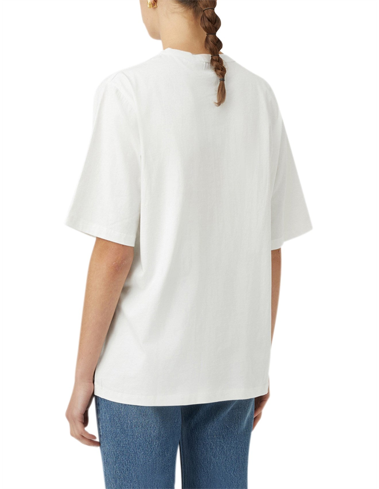 Brooks Men's Soft White & Gold Short Sleeve T-Shirt - Breathable Cotton Tee for Running, Gym & Casual Wear