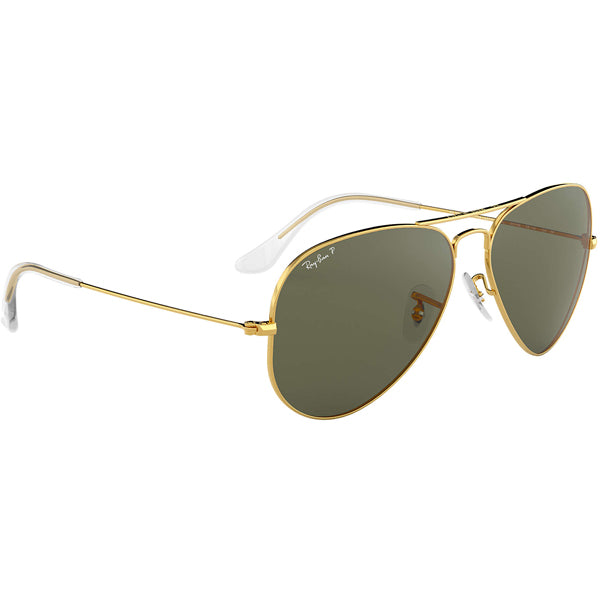 Aviator Sunglasses Gold/Green Polarized Lenses - UV Protection, Stylish & Durable for Outdoor Sports, Driving & Travel