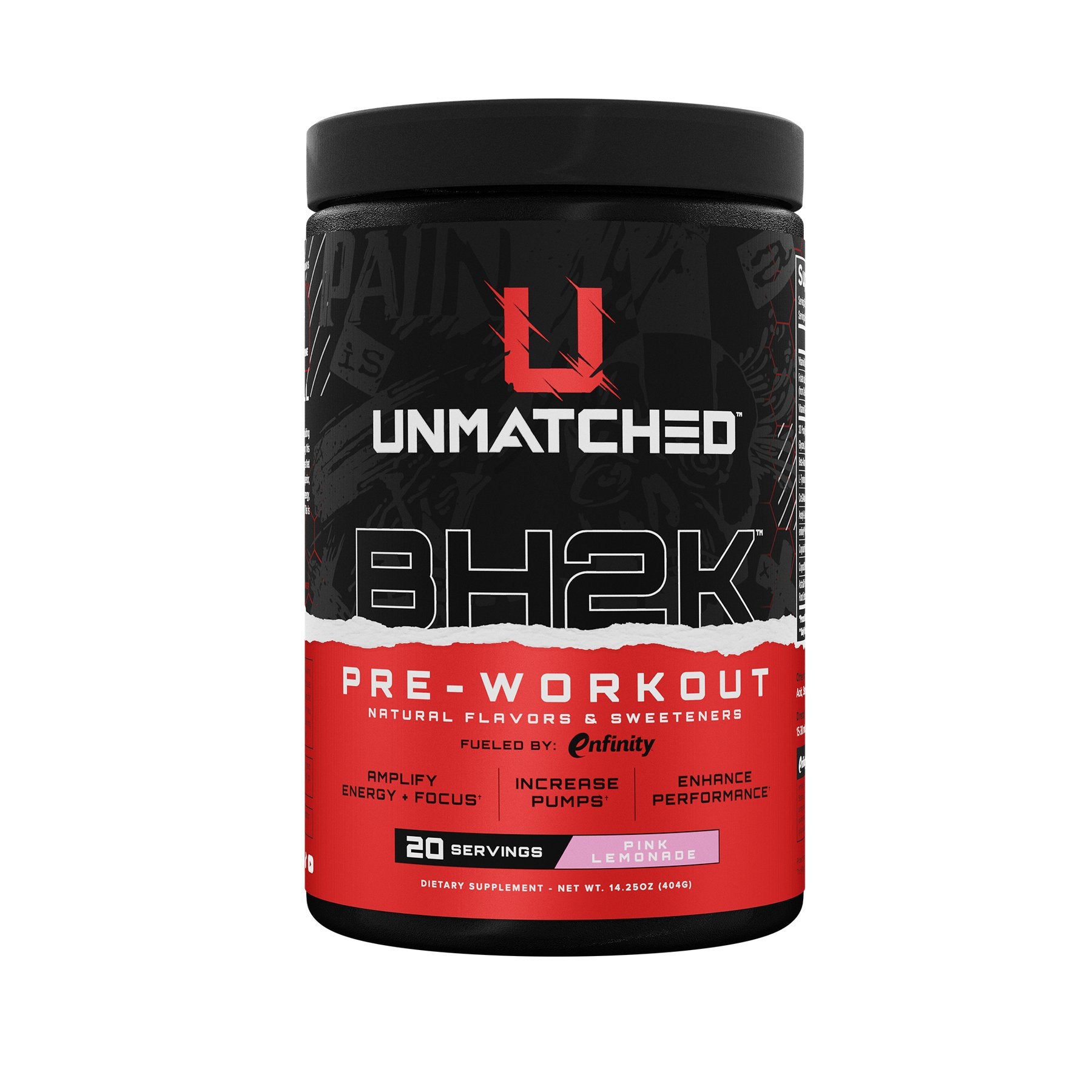 BH2K Pink Lemonade Energy Drink - Refreshing & Hydrating Sports Beverage for Workouts, Gym, and Outdoor Activities