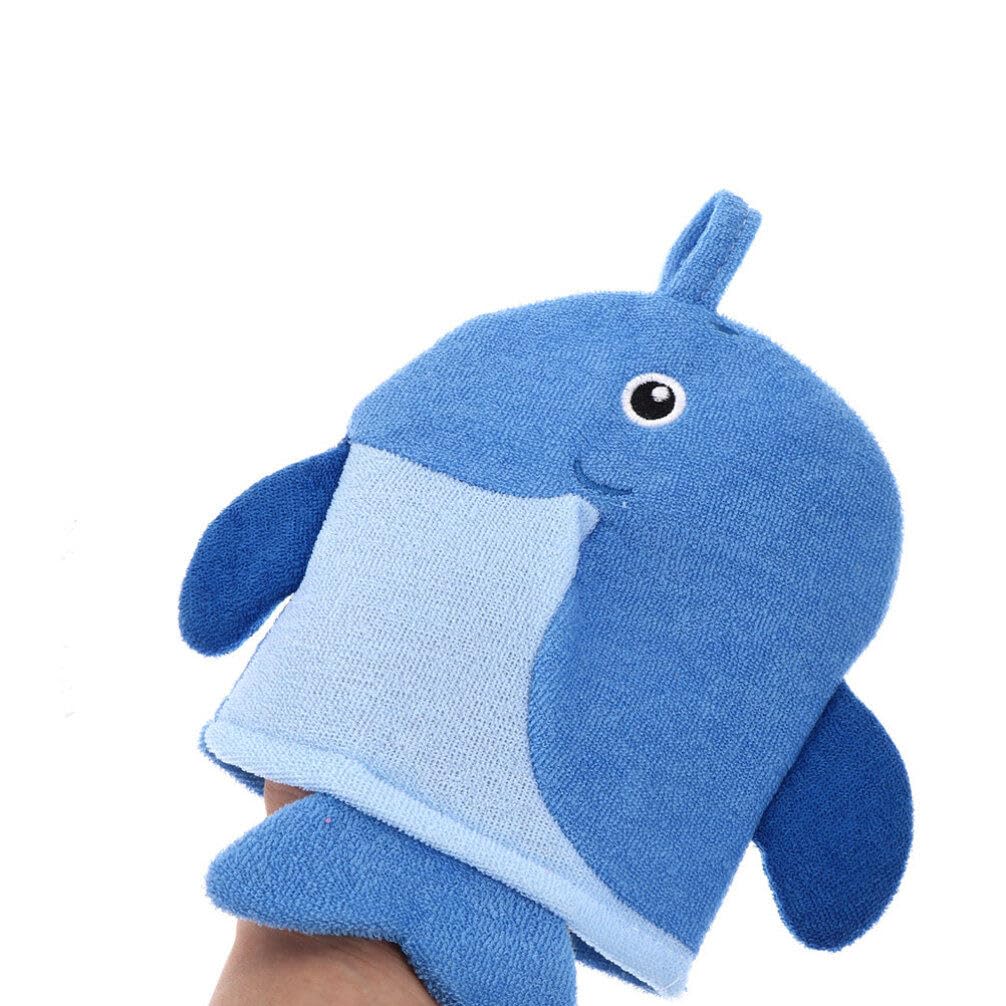 **4-Pack Cartoon Bath Mitts for Kids - Soft Wash Gloves & Body Towels for Toddlers - Portable Shower Mittens for Gentle Cleaning - Perfect for Bath Time, Baby Care & Sensitive Skin**    *(Ideal for Gentle Bathing, Baby Hygiene, Sensitive Skin Care & Fun Shower Time for Toddlers)*