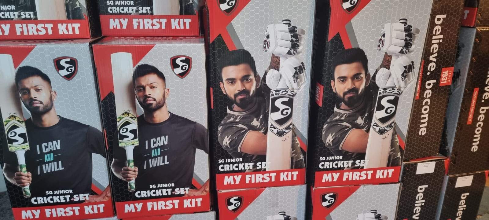 SG My First Kit (Hardik Pandya) Starter Cricket Kit for Kids & Beginners - Perfect for Backyard Practice, School Sports & Cricket Training