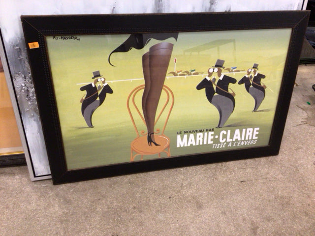 43 3/4 X 28 Inch Marie Claire Framed Poster Print - Elegant Wall Art for Living Room, Bedroom & Office Decor
