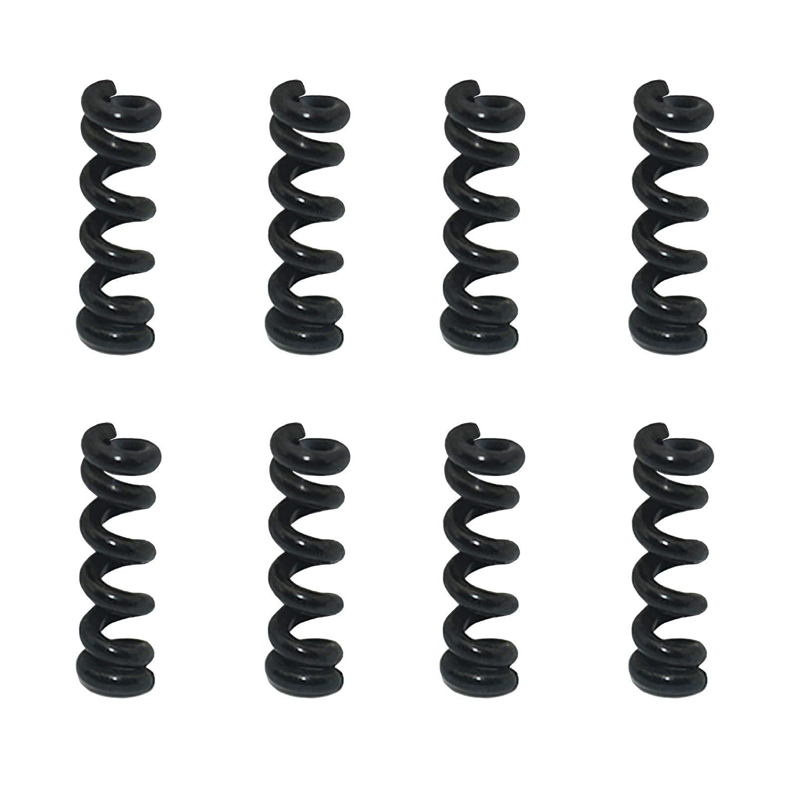 18-Piece Tremolo Arm Tension Springs for Electric Guitar - Fix Tremolo Arm in Position - Black Replacement Parts - Perfect for Guitar Maintenance & Performance Stability
