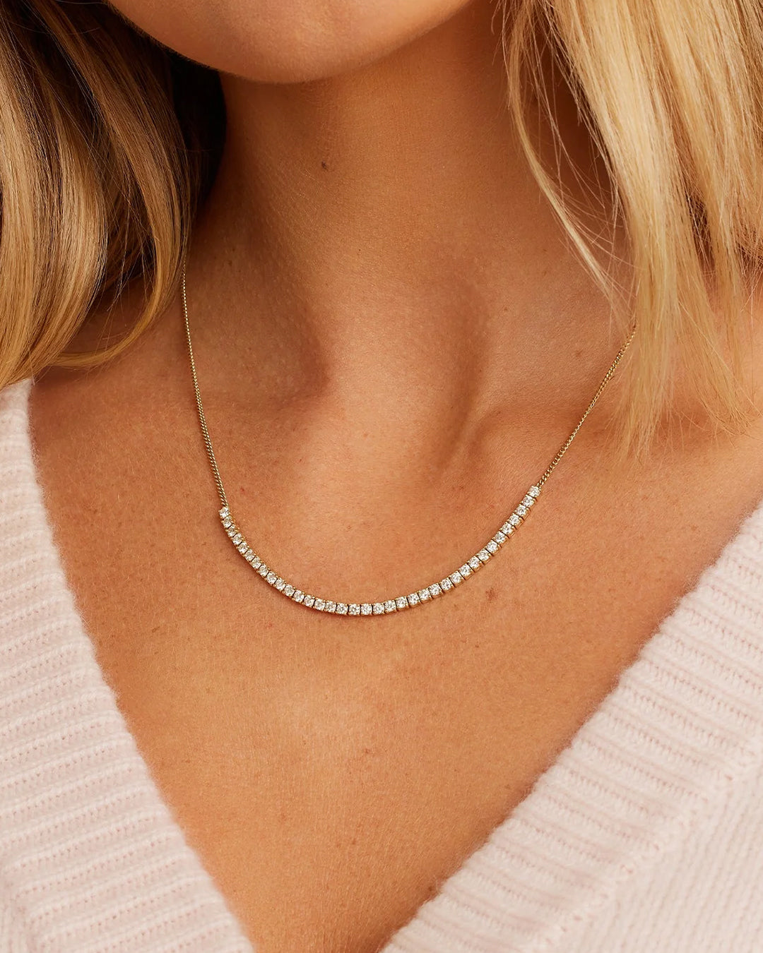 Elegant Diamond Row Melbourne Statement Necklace for Women - Perfect for Weddings, Parties & Special Occasions