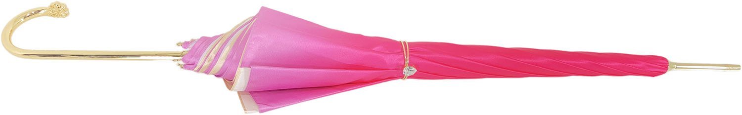 Elegant Pink Umbrella with Rose Floral Design - Perfect for Women's Fashion Accessories, Outdoor Events and Rainy Day Protection